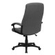 High Back Gray Fabric Executive Swivel Office Chair