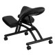 Ergonomic Kneeling Chair with Black Saddle Seat