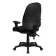 High Back Black Fabric Ergonomic Computer Chair with Height Adjustable Arms