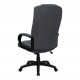 High Back Gray Fabric Executive Office Chair