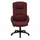 High Back Burgundy Fabric Executive Office Chair