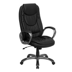 High Back Black Leather Executive Swivel Office Chair