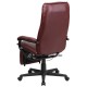 High Back Burgundy Leather Executive Reclining Office Chair