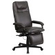 High Back Brown Leather Executive Reclining Office Chair