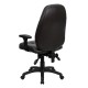 High Back Espresso Brown Leather Executive Office Chair