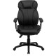 High Back Black Leather Executive Office Chair with Triple Paddle Control
