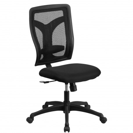 Galaxy High Back Designer Back Task Chair with Padded Fabric Seat
