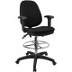 Ergonomic Multi-Functional Triple Paddle Drafting Stool with Adjustable Foot Ring and Arms