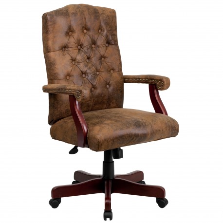 Bomber Brown Classic Executive Office Chair