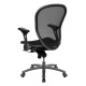 Mid-Back Professional Super Mesh Chair Featuring Solid Metal Construction with Silver Vein Accents