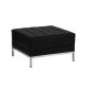 Immaculate Collection Black Leather Ottoman