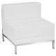 Immaculate Collection Contemporary White Leather Middle Chair