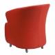 Red Leather Reception Chair