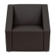 Wonder Collection Brown Leather Reception Chair