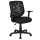 Mid-Back Black Mesh Office Chair with Mesh Fabric Seat