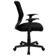 Mid-Back Black Mesh Office Chair with Mesh Fabric Seat
