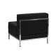 Immaculate Collection Contemporary Black Leather Middle Chair