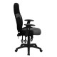 High Back Ergonomic Black and Gray Mesh Task Chair with Adjustable Arms