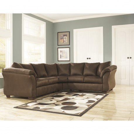 Eliana Sectional in Cafe Fabric