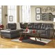 Glamour Sectional with Left Side Facing Chaise in Gray DuraBlend