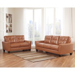 Benchcraft Shine Living Room Set in Orange DuraBlend