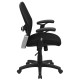 Mid-Back Super Mesh Office Chair with Black Fabric Seat