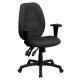 High Back Gray Fabric Multi-Functional Ergonomic Task Chair with Arms