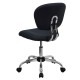 Mid-Back Gray Mesh Task Chair with Chrome Base