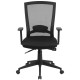 Mid-Back Black Mesh Chair with Back Angle Adjustment