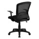 Mid-Back Black Mesh Chair with Padded Mesh Seat