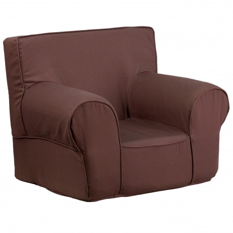Small Solid Brown Kids Chair